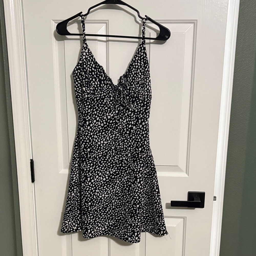 Black mini dress